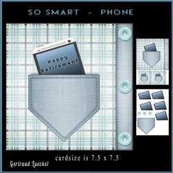 Smartphone Male Card topper 912