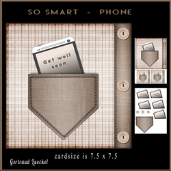 Smartphone Male Card topper 914