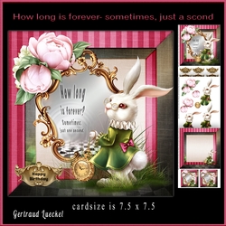 Wonderland How long is forever topper rabbit 915