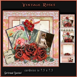 Vintage Roses topper kit 921