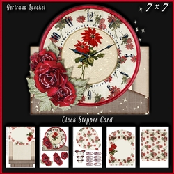 Christmas Clock Stepper Card Kit 935