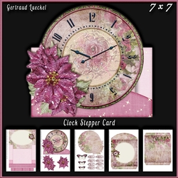 Christmas Clock Stepper Card Kit 936