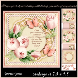 Lots of happiness card topper with inlet 941
