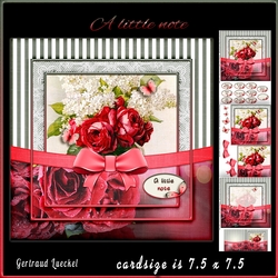 Vintage Flower Stripes and Butterflies 959