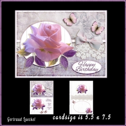 Pretty Rose Topper With Insert 964