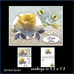 Pretty Rose Topper With Insert 966