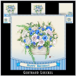 Watercolor Flower Card Kit 979