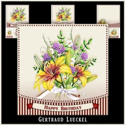 Watercolor Flower Bouquette 992