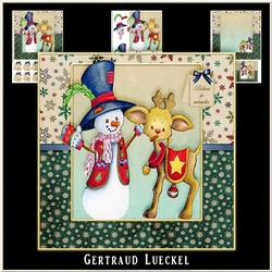 Cute Christmas Cardtopper 1002