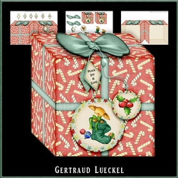 Present Christmas Box Card 