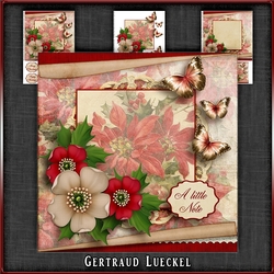 Vintage Christmas Card Kit Beige 1031