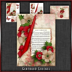 Vintage Christmas Card Kit Musicnotes 1032
