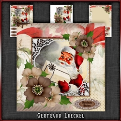 Vintage Christmas Santa Card Kit 1033