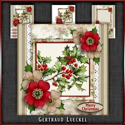 Vintage Christmas Winter Blossom 1041