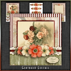 Vintage Birthday Flowers Card Kit 1044