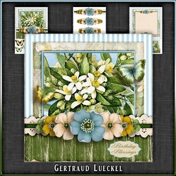 Vintage Flowers Card Kit 1049