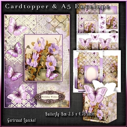 Cardtopper with matching envelope and box 1073