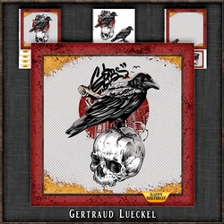 Cool Raven and Skull Card Kit 1084