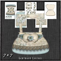 Vintage Handbag Card with matching envelope 1233