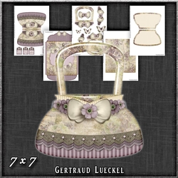 Vintage Handbag Card with matching envelope 1235