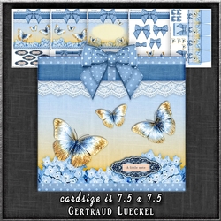 Gift Box and Gift Box Card Kit Blue 1279