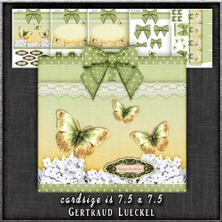 Gift Box and Gift Box Card Kit Green 1292