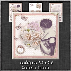 Vintage Flower Lady Peach 1300