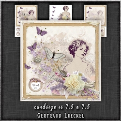 Vintage Flower Lady Creme 1301