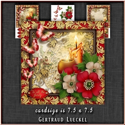 Christmas Candles and Butterflies 1334