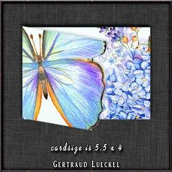 Watercolor Butterfly in Blue 1346
