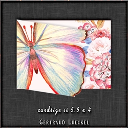 Watercolor Butterfly in Pink 1346