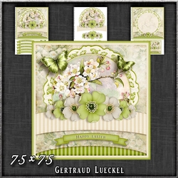 Vintage Pastel Shabby Chick Card Kit Green 1354