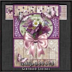 Vintage Card Topper Kit Purple 1369