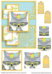 Cardtopper Pyramids 1391 little racoon