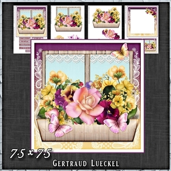 Flower Window Spring Bouquette Card Kit 1419