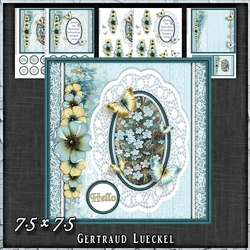 Vintage Shabby Floral Card Kit 1470