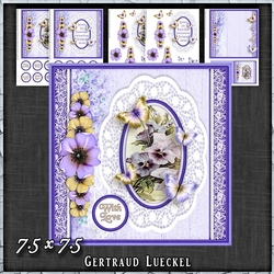 Vintage Shabby Floral Card Kit 1481