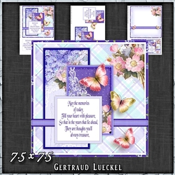 Vintage Shabby Floral Card Kit 1482