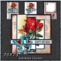 Vintage Shabby Floral Card Kit 1484
