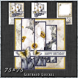 Vintage Shabby Floral Card Kit 1486