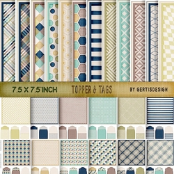 12 Masculin Card Base With Tags 1490
