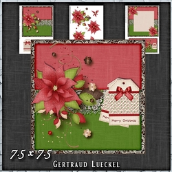 Merry Christmas Card Topper Kit 1495