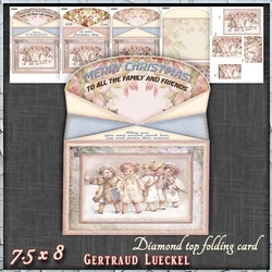 Diamond Topper Fold Christmas Card 1509