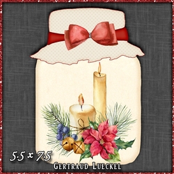 Mason Jar Shaped Card 1523