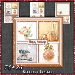 Christmas Bear Card Topper Kit 1520