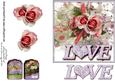 Love Cardtopper 6 x 6 Purple 147