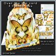 Over the Top Card with Facets Box Butterflies 180 Blue