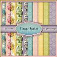 Basket with Flower Backingpaper 119