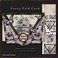 Pansy Flower Triangle Fancy Fold Card 205