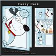 Funny Card Blue Dog 101